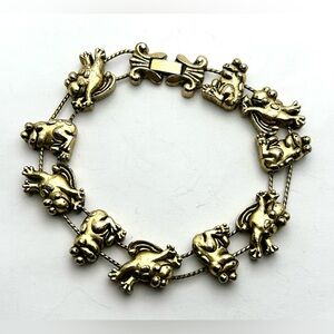 Crazy Frog Bracelet! Gold tone